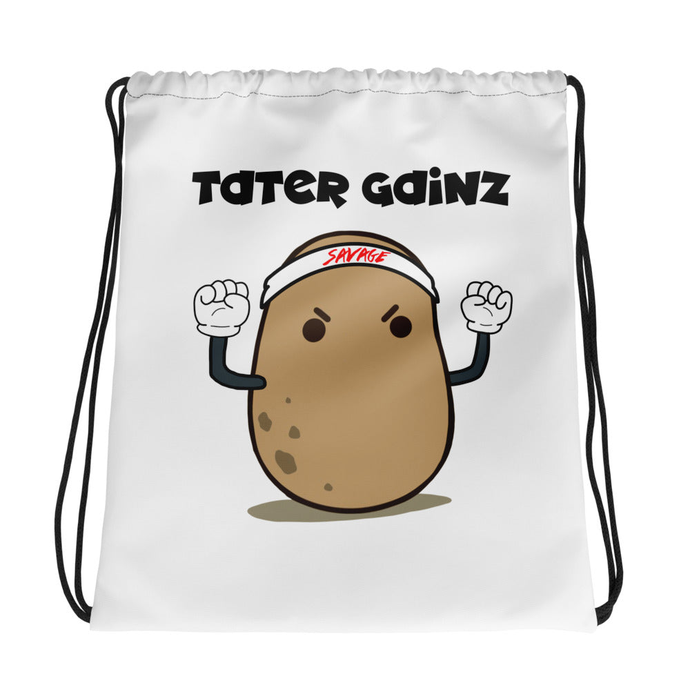 Tater GAINZ. Drawstring bag