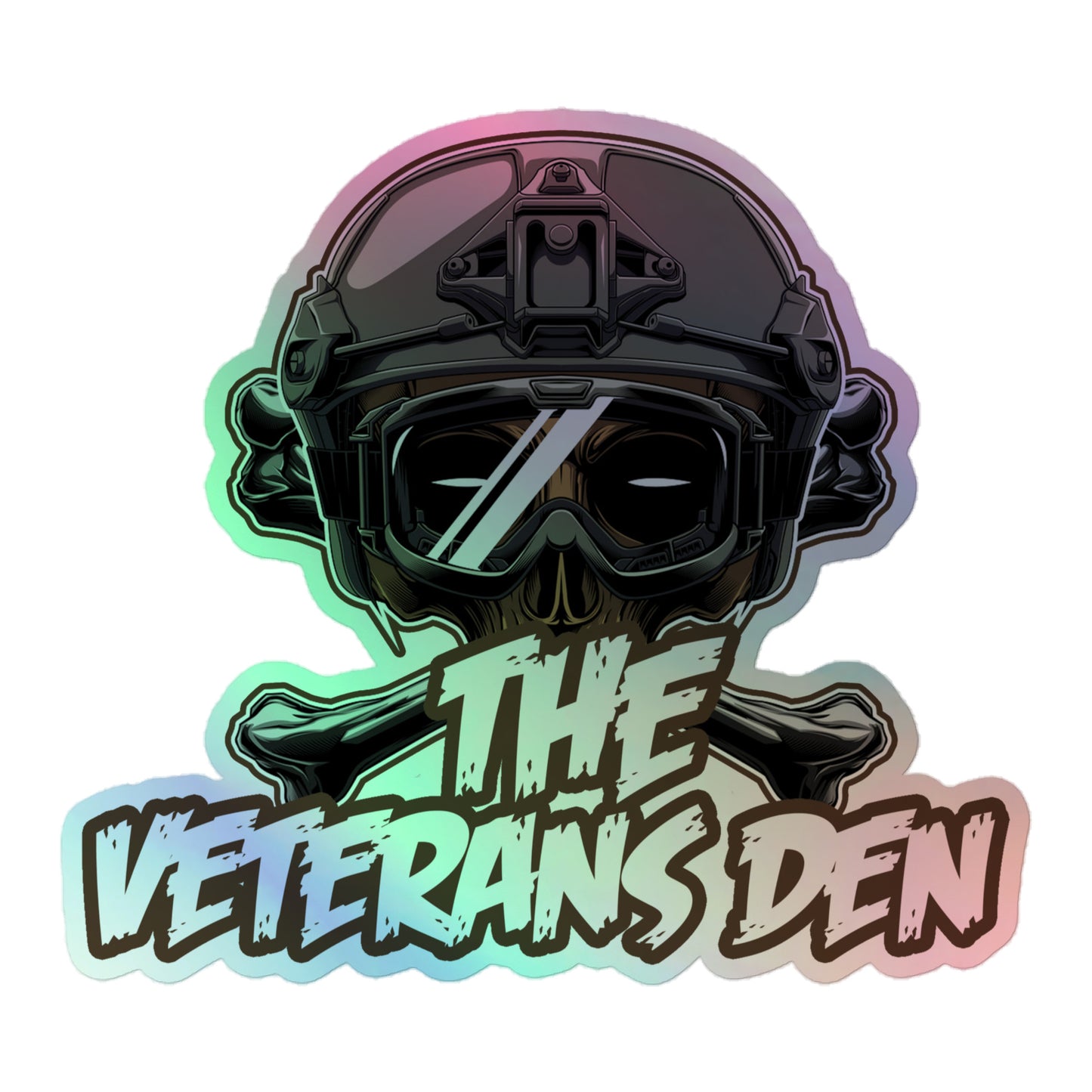 The Veterans Den tactical crossbones - Holographic stickers