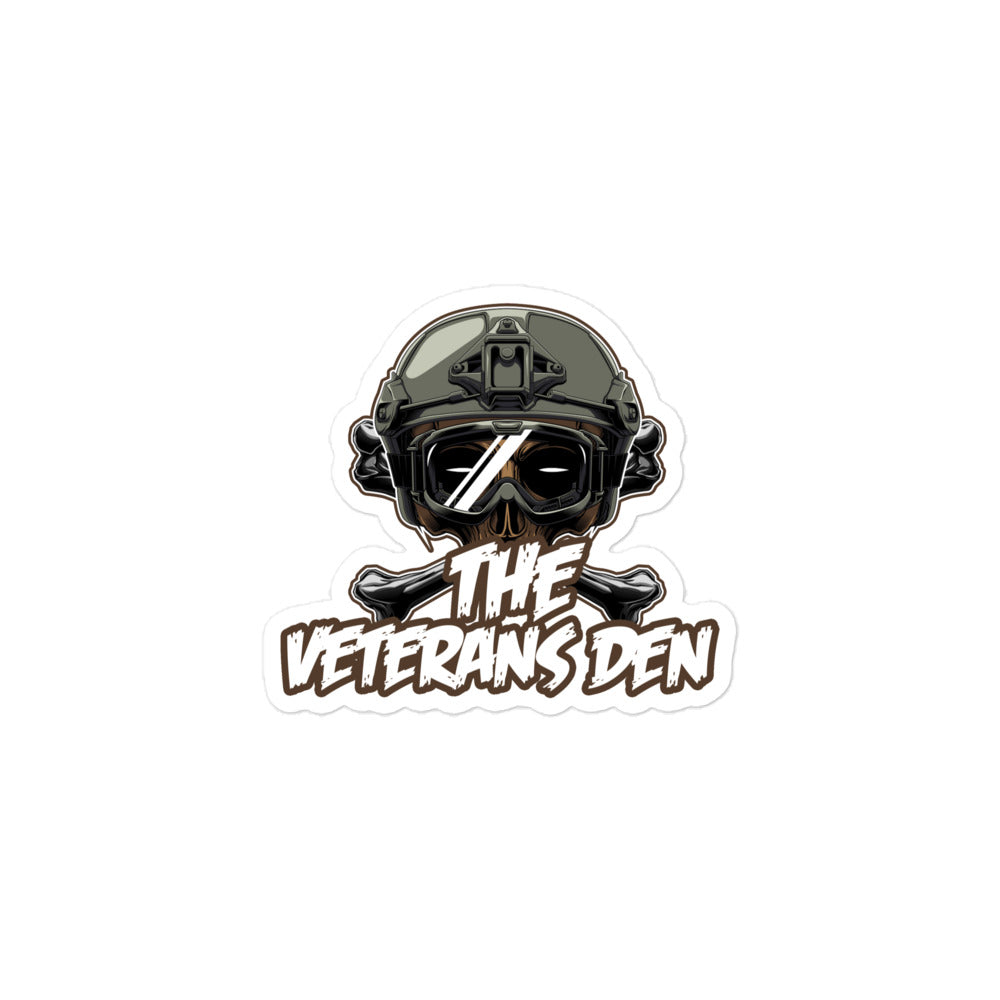 The Veterans Den tactical crossbones - Bubble-free stickers