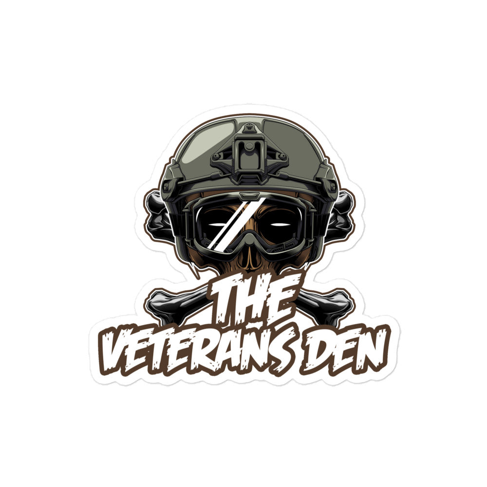 The Veterans Den tactical crossbones - Bubble-free stickers