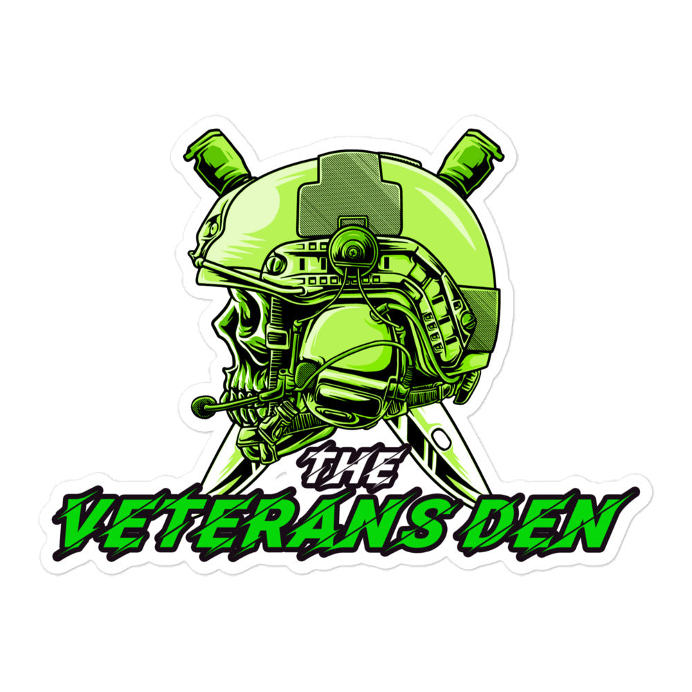 The Veterans Den Tactical cross knives. Bubble-free stickers