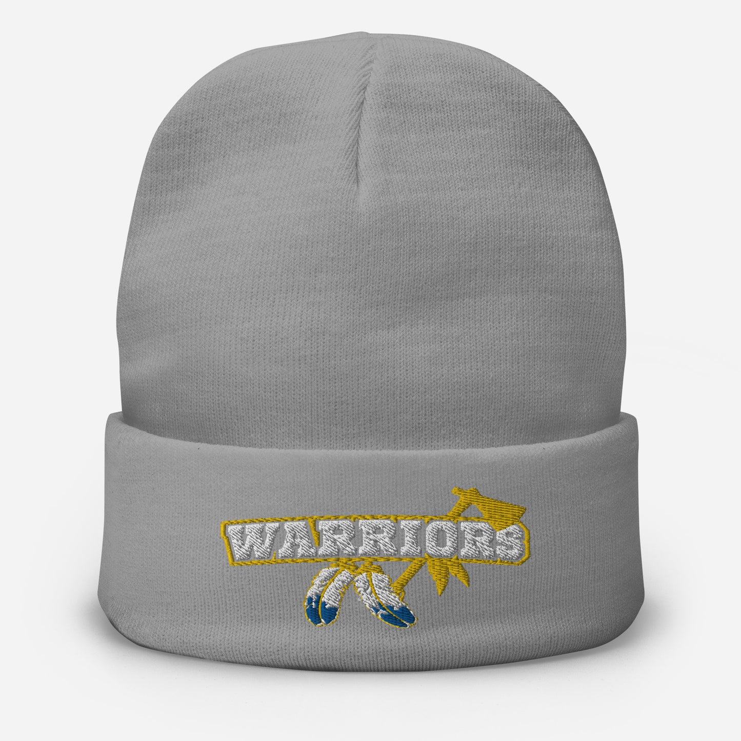 SP Warriors logo yellow ax. Embroidered Beanie