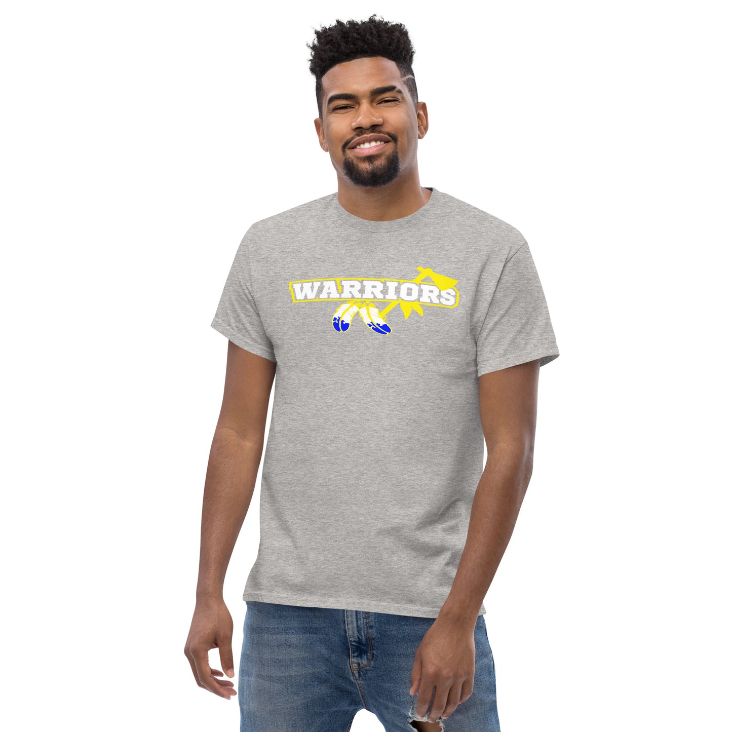 Warriors yellow ax. Men's classic tee