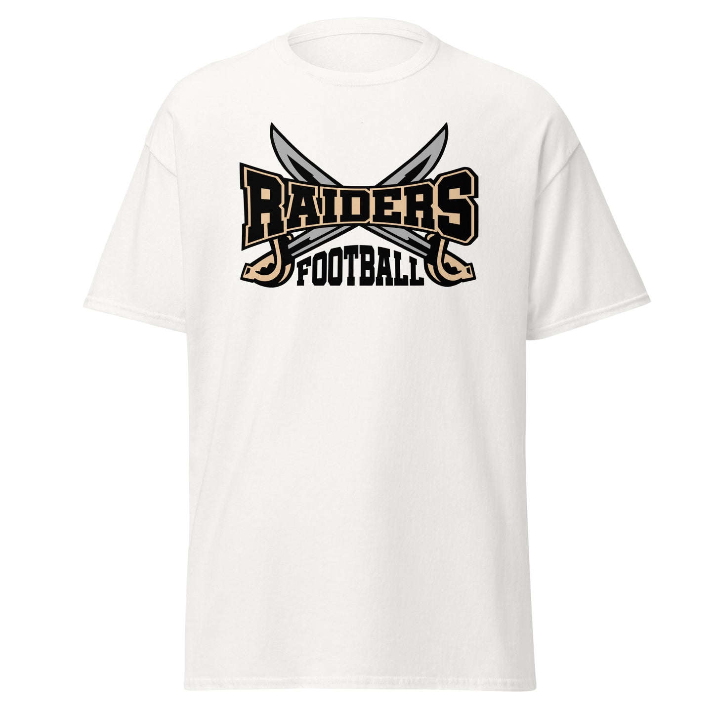 Raiders cross swords football. Men's classic tee