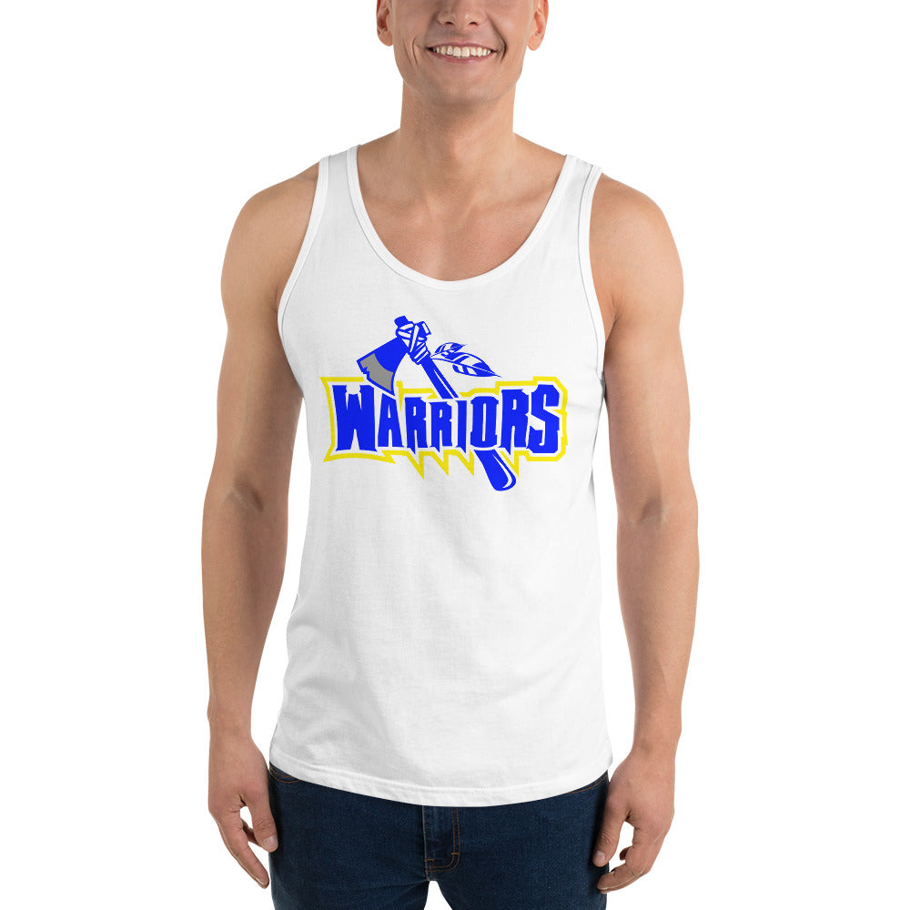 Warriors blue ax. Men's Tank Top