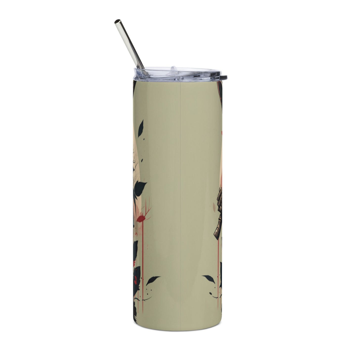 Panda Warrior. Stainless steel tumbler