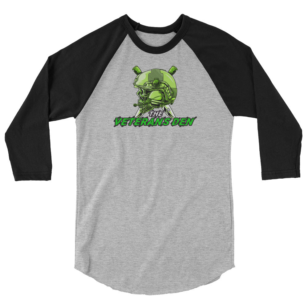 The Veterans Den Tactical cross knives. 3/4 sleeve raglan shirt