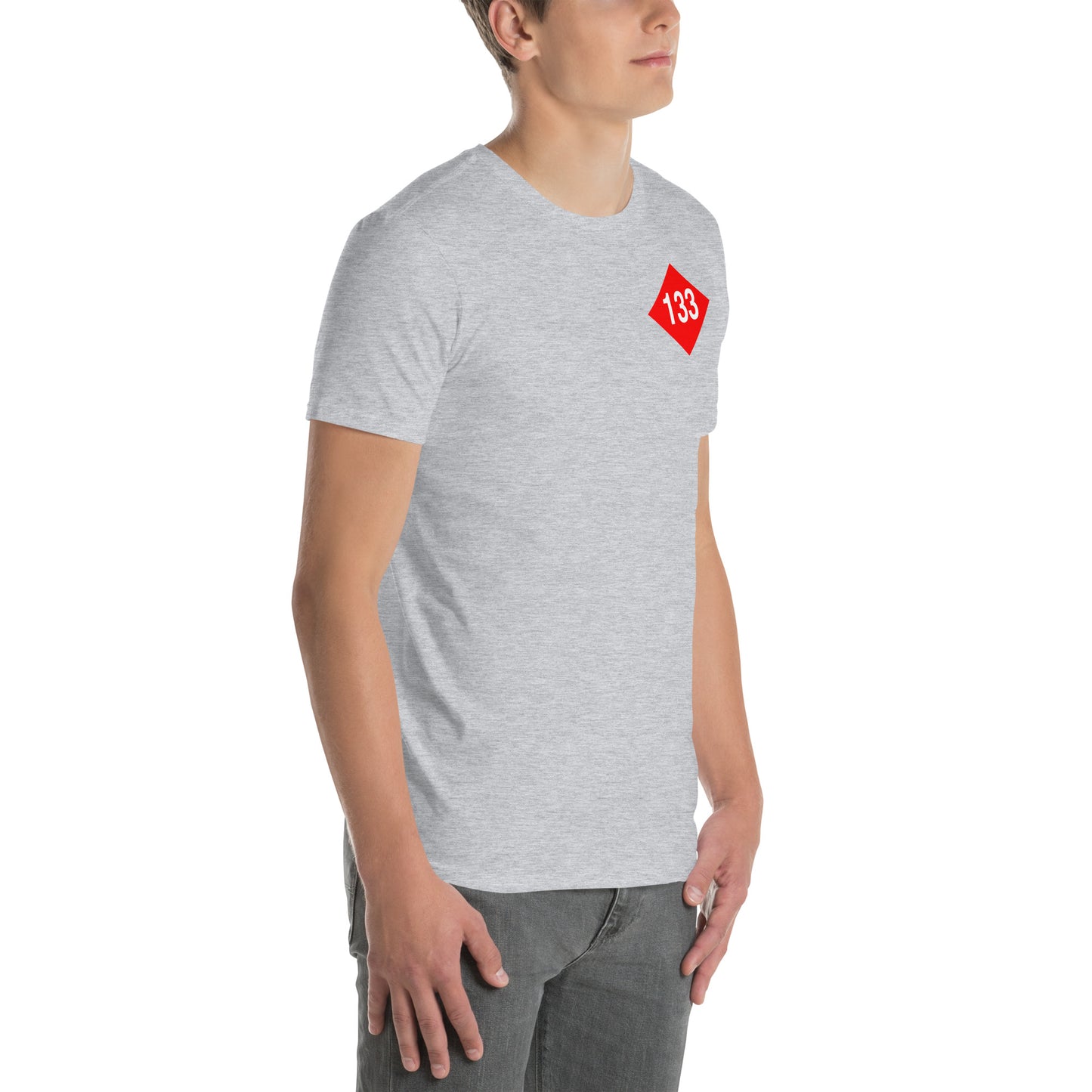 133 BEEP Sticker. Short-Sleeve Unisex T-Shirt