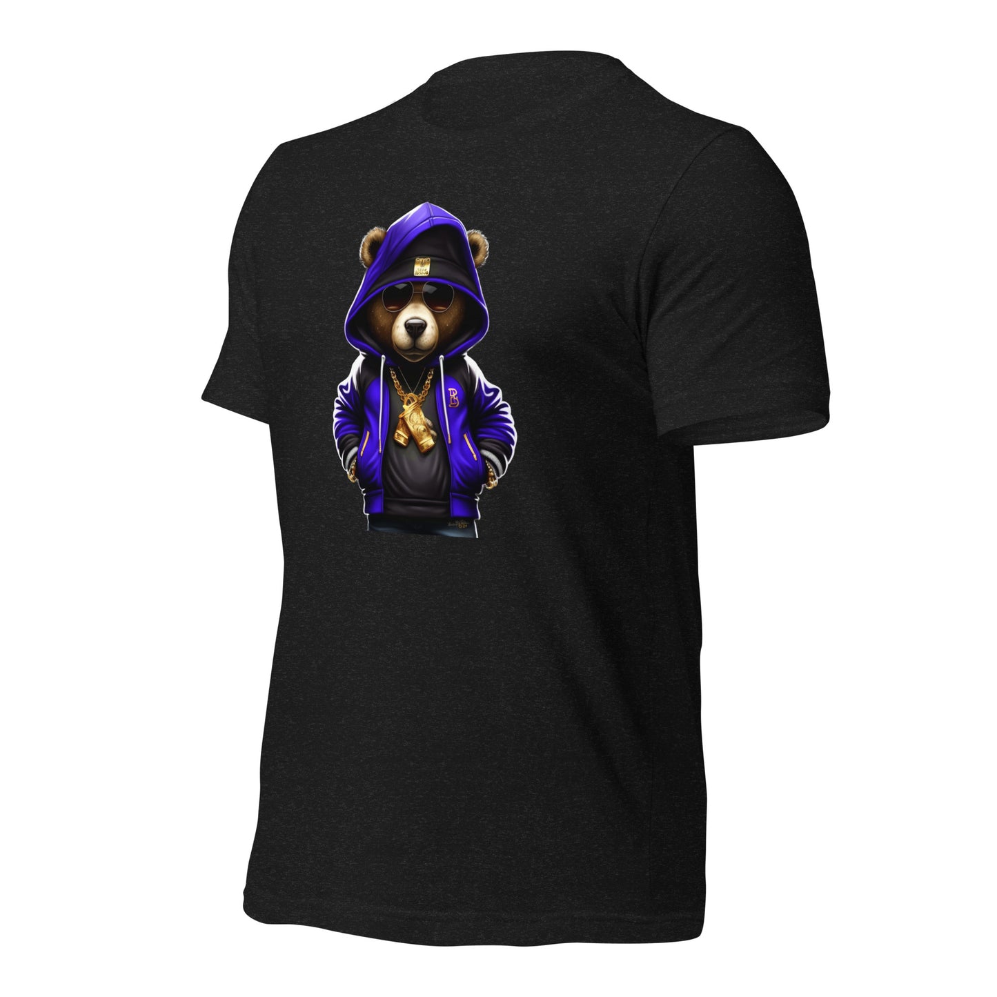 Blue Hustle Bear. Unisex t-shirt