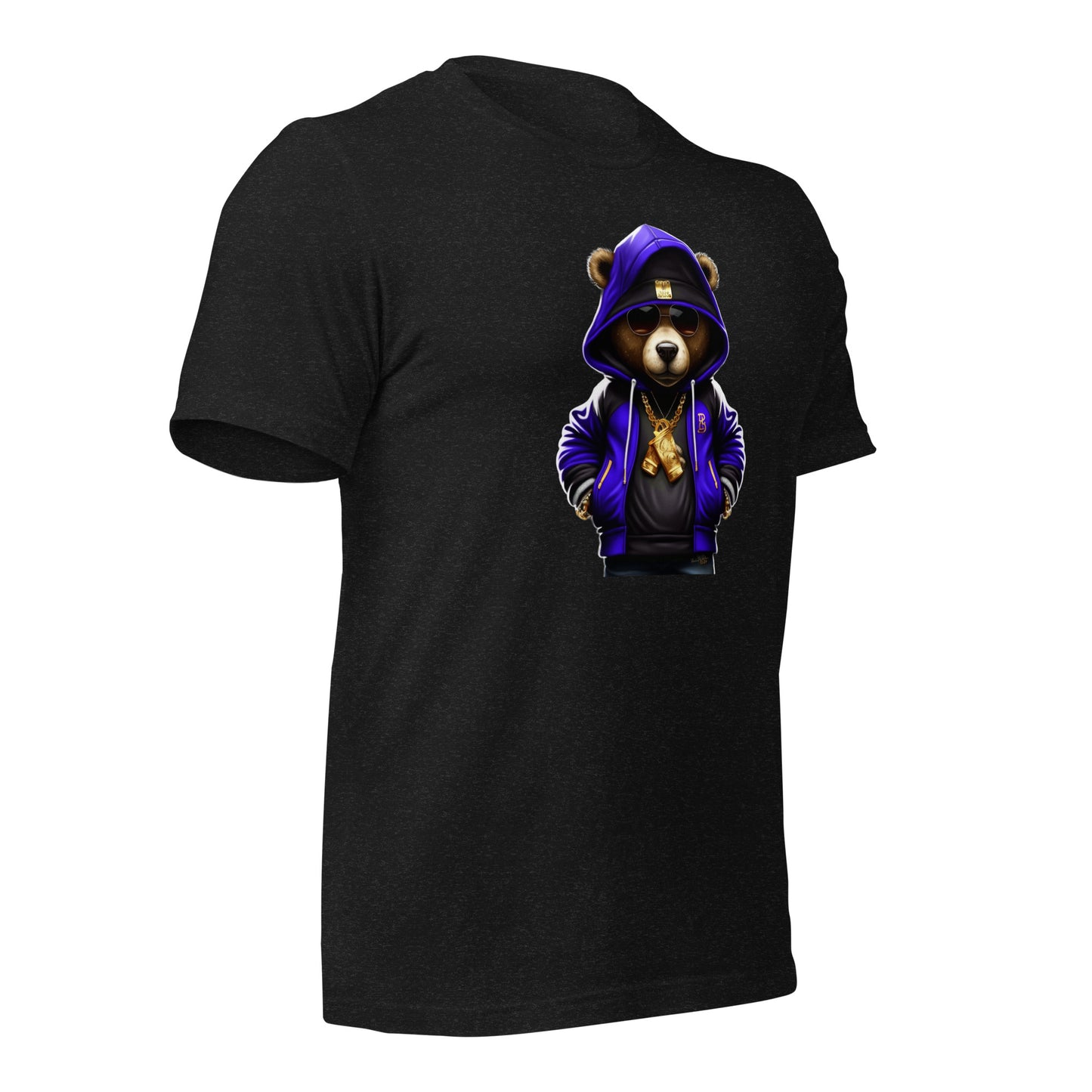 Blue Hustle Bear. Unisex t-shirt