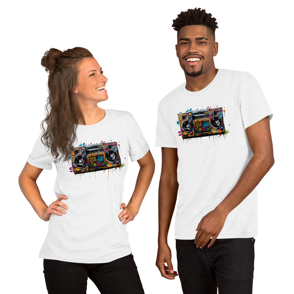 Graffiti Boombox. Men's classic tee. Unisex t-shirt