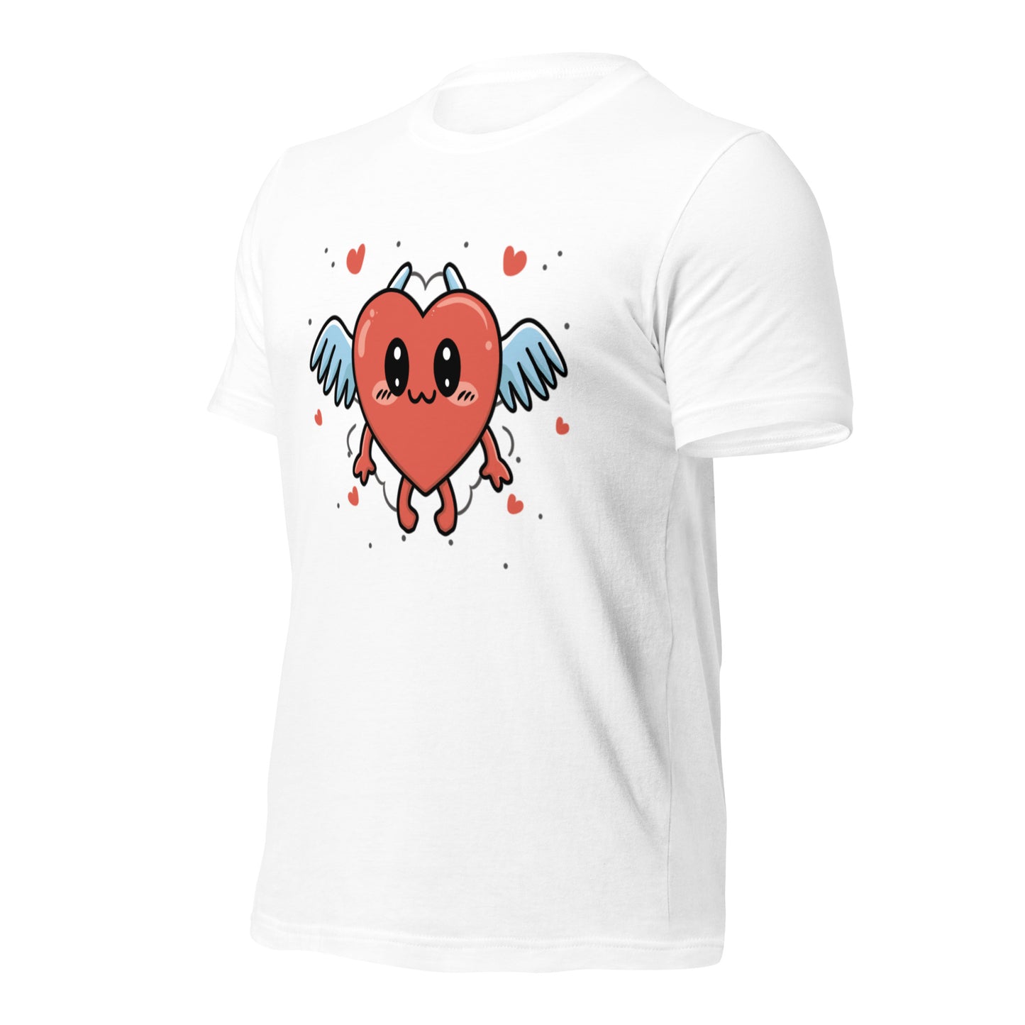 Fluttering heart. Unisex t-shirt