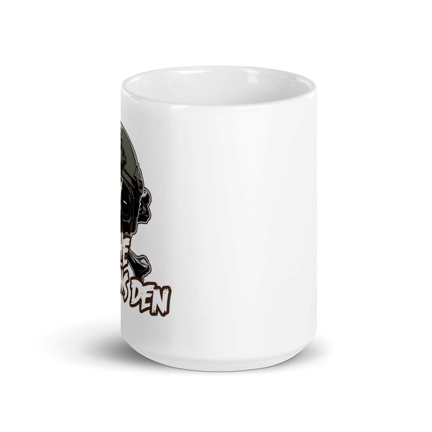 The Veterans Den tactical crossbones - White glossy mug