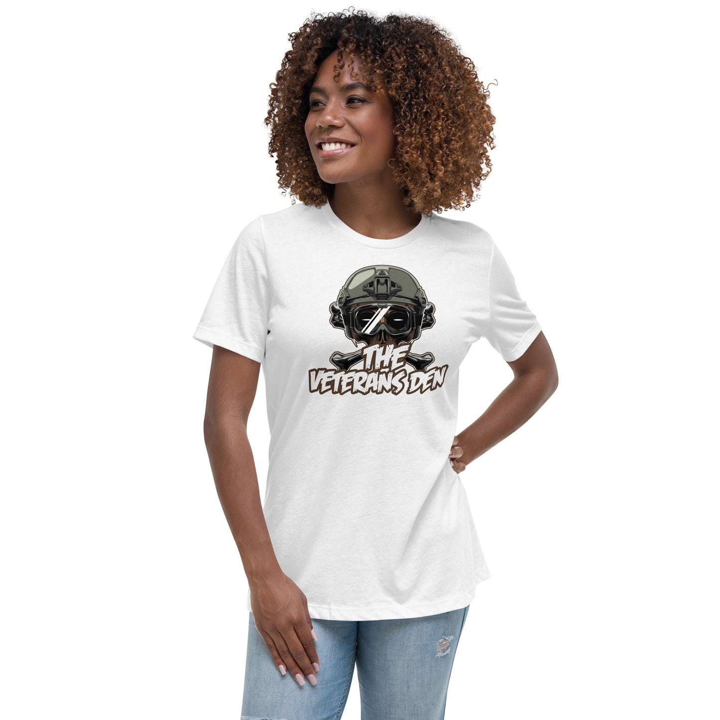 The Veterans Den tactical crossbones - Women's Relaxed T-Shirt